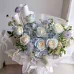 Blue and White Flowers Bouquet