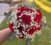 red white 4 bouquet flower delivery Toronto - Fresh arrangement by Laris Florist GTA
