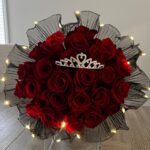 red r 4 bouquet flower delivery Toronto - Fresh arrangement by Laris Florist GTA